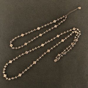 2 Matching Silver Necklaces by Chaps